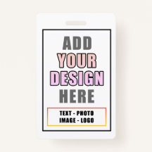 Custom Personalised Office Event Identity Badge