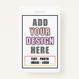 Custom Personalised Office Event Identity Badge ID Badge