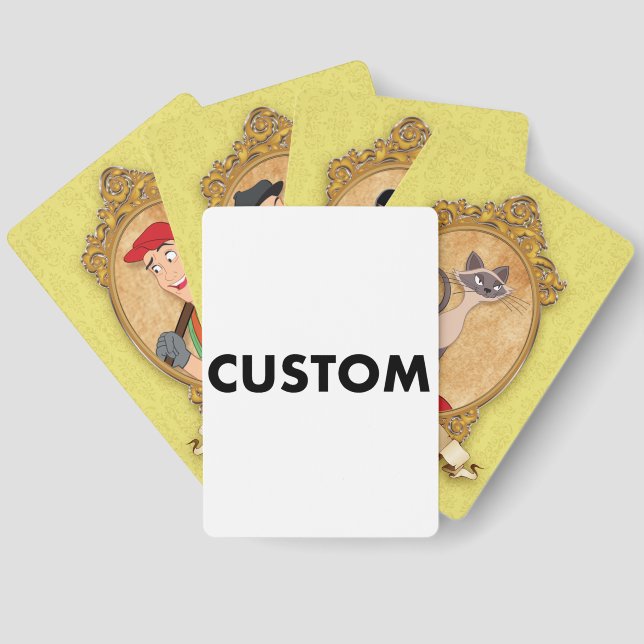 Custom Personalised OLD MAID Card Game Pack (Back)