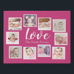 Custom Personalised One of a Kind 10 Photo Family Faux Canvas Print<br><div class="desc">10 photo template created by you personalised wall art - Faux Wrapped Canvas Print from Ricaso - add your own photographs and text to this great faux canvas</div>