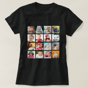 Custom Personalised One Of A Kind Photo Collage T-Shirt
