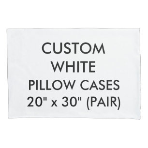 Custom Personalised Pair of Pillow Cases 20" x 30"
