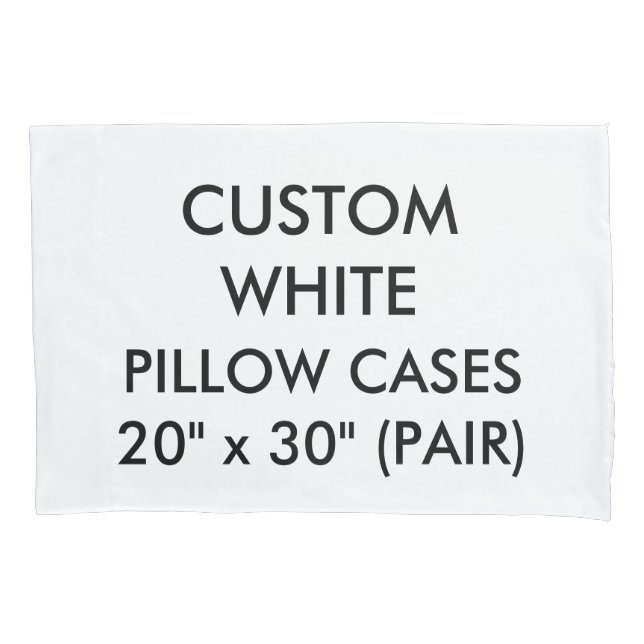 Custom Personalised Pair of Pillow Cases 20" x 30" (Front-Left)