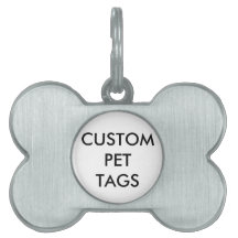 Custom Personalised Pet Dog Tag Blank Template