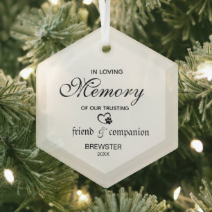 Custom Personalised Pet Memorial  Ornament