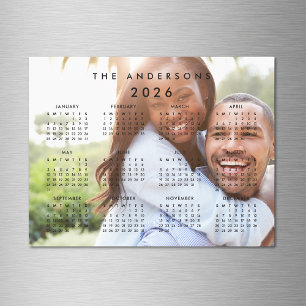 Custom Personalised Photo 2024 Calendar Magnet