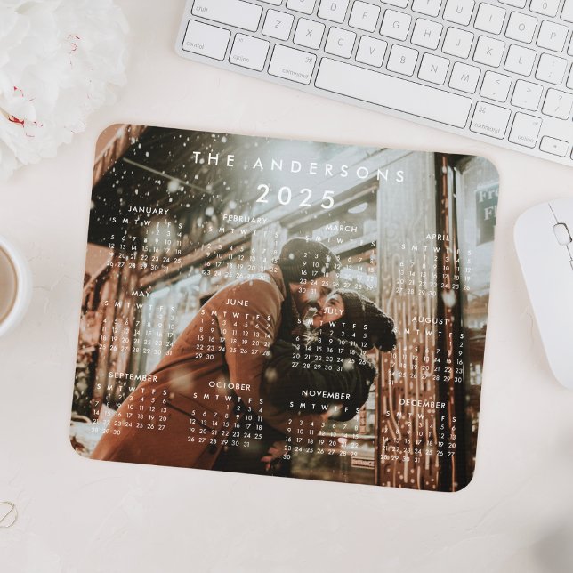 Custom Personalised Photo 2025 Calendar Mouse Pad (Creator Uploaded)