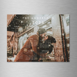 Custom Personalised Photo 2026 Calendar Magnet