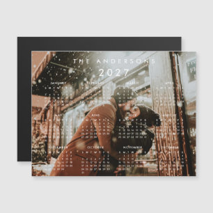 Custom Personalised Photo 2027 Calendar Magnetic Invitation