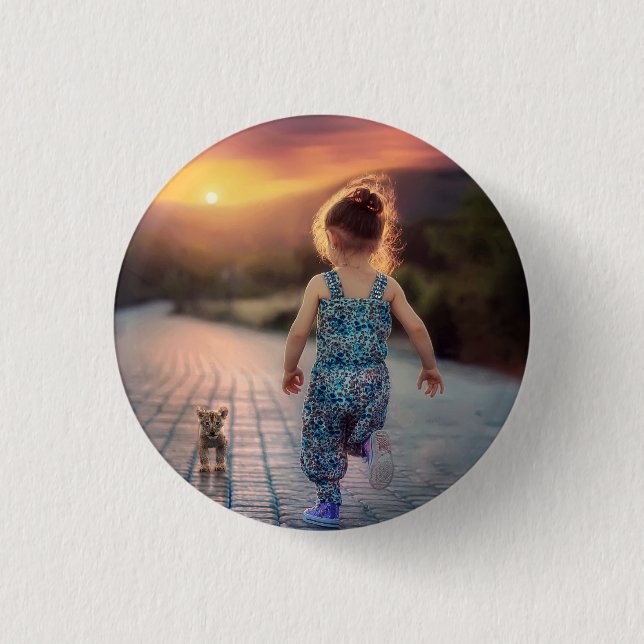 Custom Personalised Photo 3 Cm Round Badge (Front)