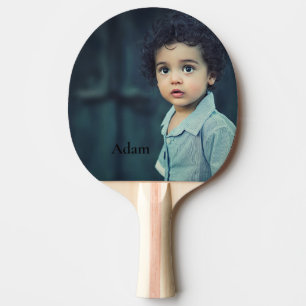 Custom Personalised Photo and Text   Ping Pong Paddle