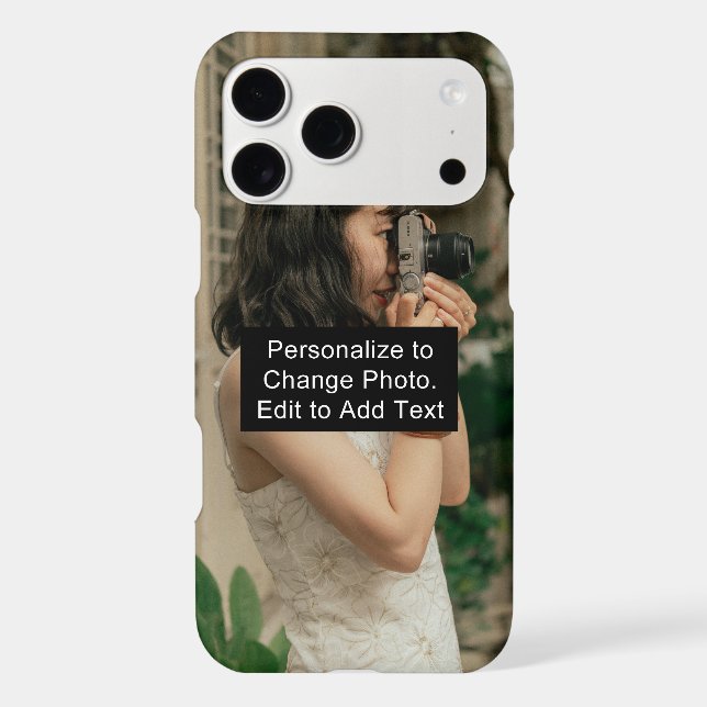 Custom Personalised Photo Artwork Add Name Slogan (Back)