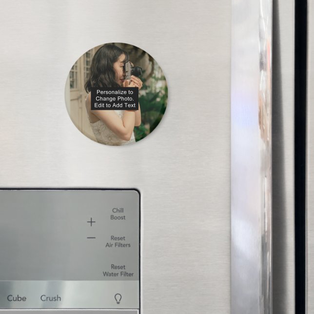 Custom Personalised Photo Artwork Name Slogan RD Magnet (In Situ (Fridge))
