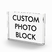 Custom Personalised Photo Block Blank Template
