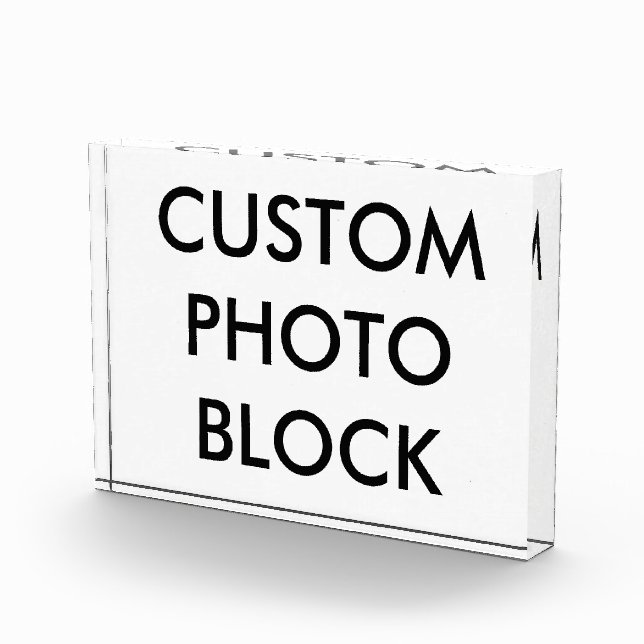 Custom Personalised Photo Block Blank Template (Right)