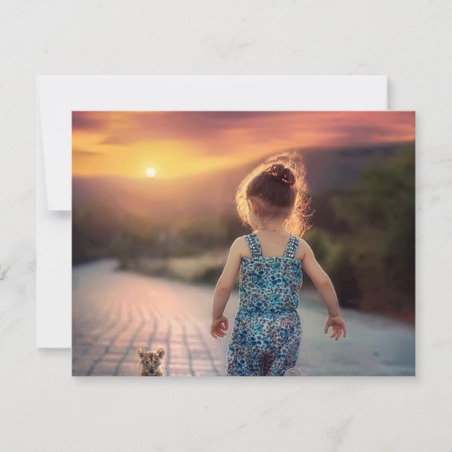 Custom Personalised Photo  Card (Front)