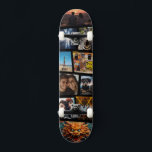 Custom Personalised Photo Collage Skateboard<br><div class="desc">Cool irregular custom photo collage on skateboard. Just upload your favourite 10 Photos and create a unique board in minutes.</div>
