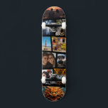 Custom Personalised Photo Collage Skateboard<br><div class="desc">Cool irregular custom photo collage on skateboard. Just upload your favourite 10 Photos and create a unique board in minutes.</div>