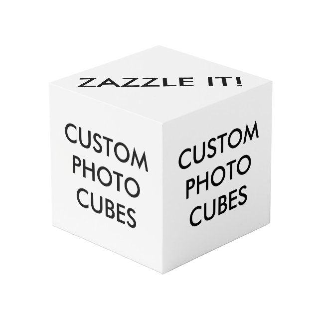 Custom Personalised Photo Cube Blank Template (Front Angled)