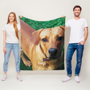 Custom Personalised Photo  Fleece Blanket