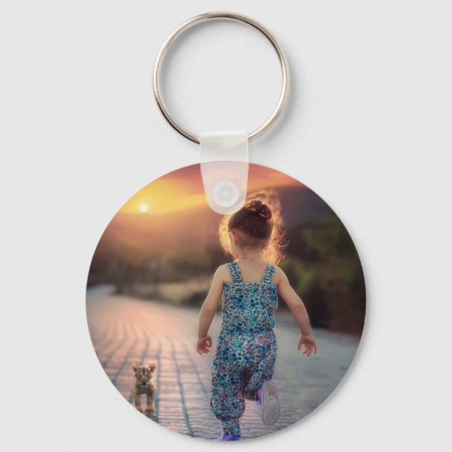 Custom Personalised Photo Key Ring (Front)