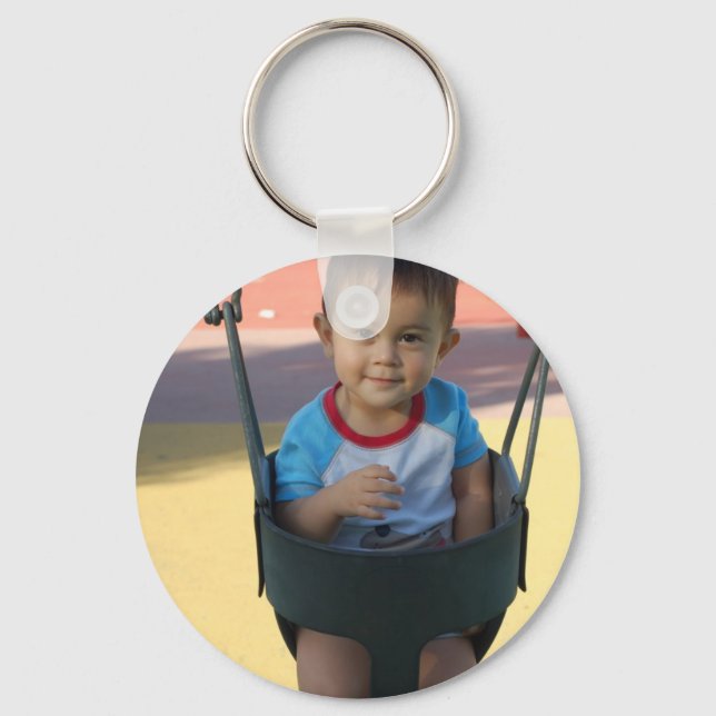 Custom Personalised Photo Key Ring (Front)
