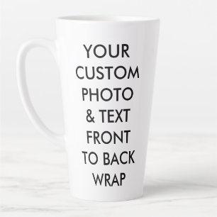 Custom Personalised PHOTO LATTE MUG LARGE 17oz