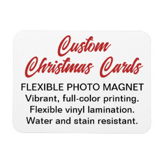 Custom Personalised Photo Magnet Christmas Card