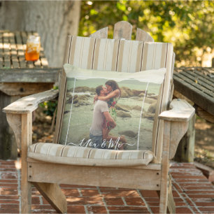 Custom Personalised Photo Simple Love Quote Text Cushion