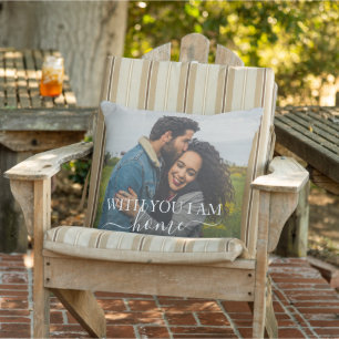 Custom Personalised Photo Simple Love Quote Text Cushion