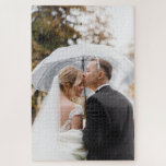 Custom Personalised Photo Simple Love Quote Text J Jigsaw Puzzle<br><div class="desc">Custom Personalised Photo Simple Love Quote Text Jigsaw Puzzle</div>