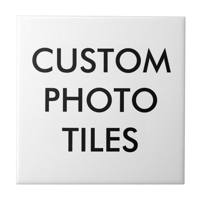 Custom Personalised Photo Tile Blank Template (Front)