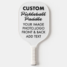 Custom personalised PICKLEBALL PADDLE Blank, WHITE