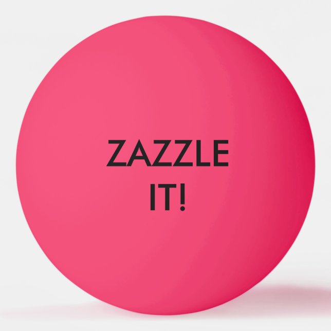 Custom Personalised Ping Pong Ball Blank Template (Front)