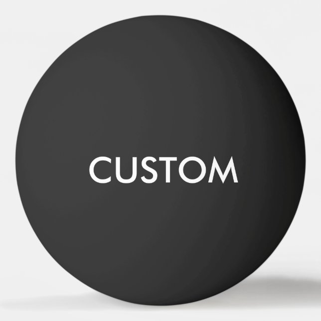 Custom Personalised Ping Pong Ball Blank Template (Front)