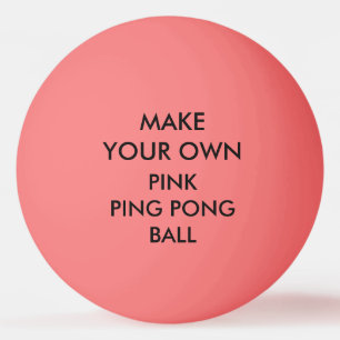 Custom Personalised PINK Ping Pong Ball