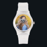 Custom Personalised Pink Stylish Women's Silicon Watch<br><div class="desc">Stylish Women's Silicon Watch: Custom Personalisation in Pink for self or the girl you love. Elevate your wrist game with our "Stylish Women's Silicon Watch." This customisable and personalised timepiece is designed for those who value both fashion and function. Crafted with precision, it's not just a watch; it's a statement...</div>