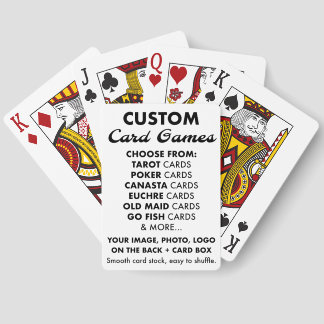 Custom Personalised PINOCHLE Playing Cards Pack