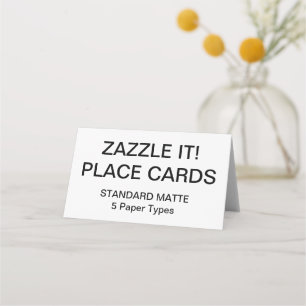 Custom Personalised Place Cards Blank Template