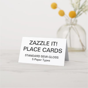 Custom Personalised Place Cards Blank Template