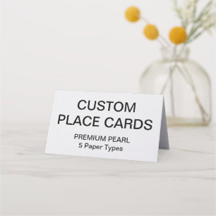Custom Personalised Place Cards Blank Template