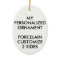 Custom Personalised PORCELAIN OVAL PHOTO ORNAMENT