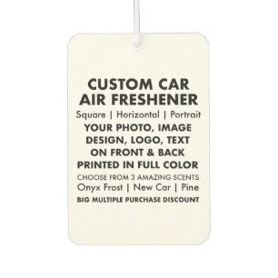 Custom Personalised PORTRAIT CAR AIR FRESHENER