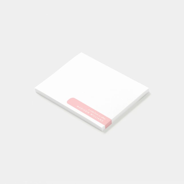Custom Personalised Post-it Notes with Name (Angled)