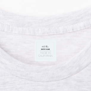 custom personalised quilt label