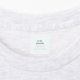 custom personalised quilt label