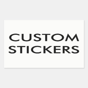 Custom Personalised Rectangular Stickers Blank
