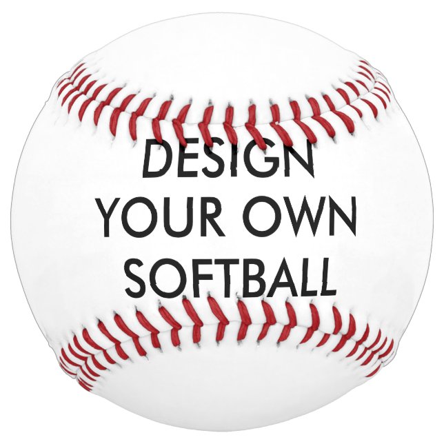 Custom Personalised Regulation Size Softball (Front)
