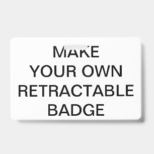 Custom Personalised RETRACTABLE BADGE & CLIP ID Badge