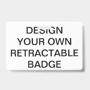 Custom Personalised RETRACTABLE BADGE & CLIP ID Badge